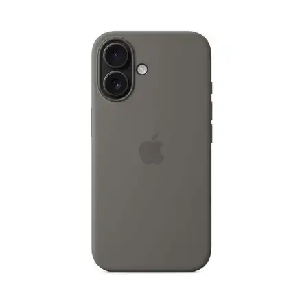 iPhone 16 Silicone Case with MagSafe - Stone Gray