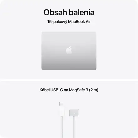 CTO MacBook Air 15" Apple M5 10C CPU 10C GPU 24GB 512GB Strieborný SK