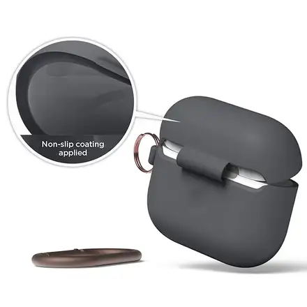 Elago Airpods 3 Silicone Hang Case - Dark Grey