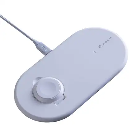 Adam Elements Omnia Q2 2-in-1 Fast Charging Stand - White