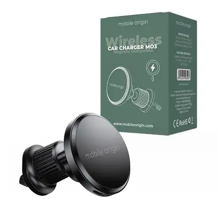 Mobile Origin Wireless Car Charger MO3 MagSafe Compatible - Black