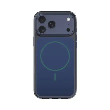 Comma kryt Crystal Shield Magnetic Case pre iPhone 17 Pro - Translucent Blue