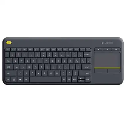 Logitech K400 Plus - bezdrôtová klávesnica s touchpadom - čierna - CZ/SK