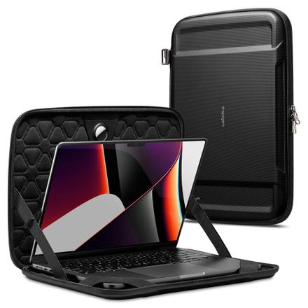 Spigen puzdro Rugged Armor Pro pre Macbook Pro 16" M1/M2/M3/M4 - Black