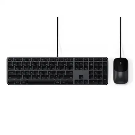 Satechi klávesnica + myš Slim CLX3 Wired Combo - Space Black