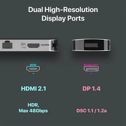 Adam Elements CASA X DP USB-C 8K 10-in-1 Hub  - Grey