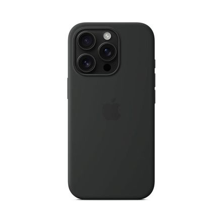 iPhone 16 Pro Silicone Case with MagSafe - Black