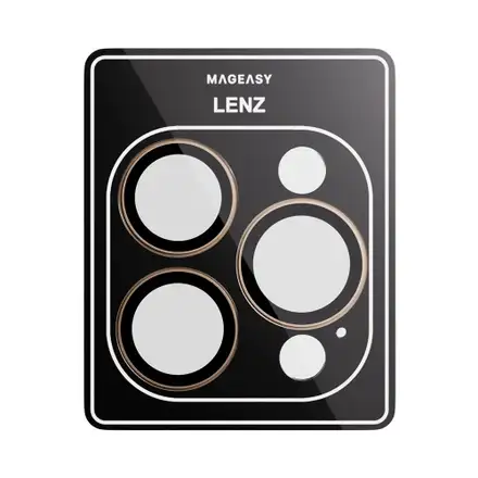 SwitchEasy Lenz Sapphire Camera Lens Protector pre iPhone 16 Pro/16 Pro Max - Desert Titanium