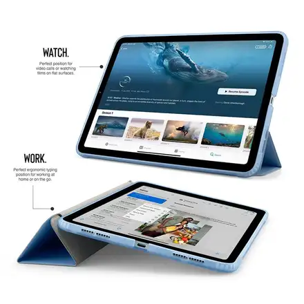 Pipetto puzdro Origami No7 Tri-Folio Case pre iPad 10-11 Gen 2022/2025 - Light Blue