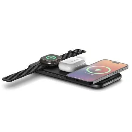 Satechi Qi2 Trio Wireless Charging Pad - Space Gray