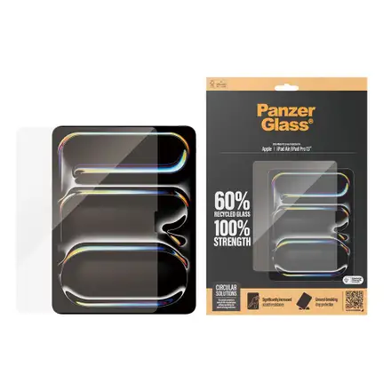 PanzerGlass ochranné sklo UWF pre iPad Pro 13" M4/M5, iPad Air 13" M2/M3 - Clear