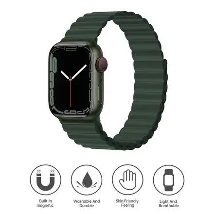 Devia remienok Deluxe Series Sport3 Silicone Magnet Band 40/41/42mm - Sequoia
