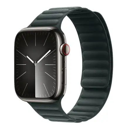 Devia remienok Deluxe Magnetic Fiber Watch Band 44/45/46mm - Dark Green