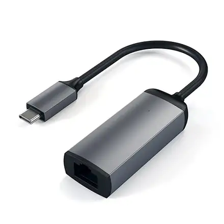 Satechi adaptér USB-C to Gigabit Ethernet - Space Gray Aluminium
