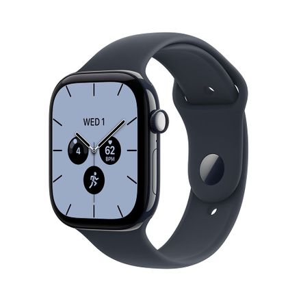 Apple Watch Series 12 GPS + Cellular 42mm Night Blue Ceramic Case with Navy Blue Sport Band - M/L