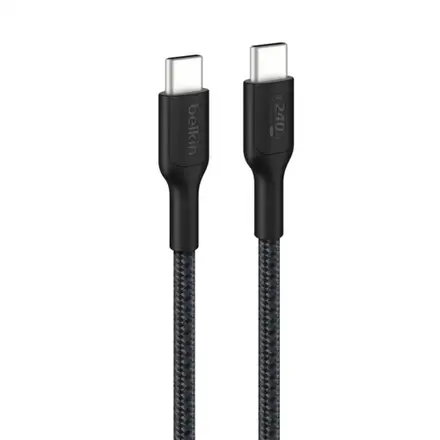 Belkin kábel Boost Charge Pro USB-C to USB-C Braided Cable 240W 1m - Black
