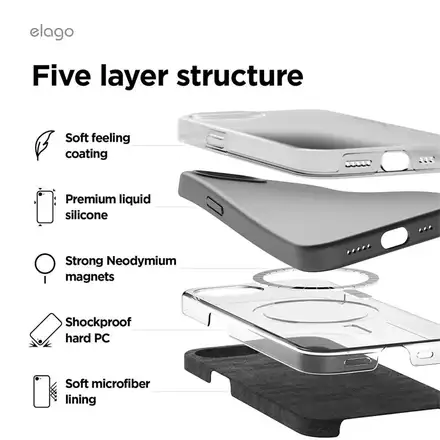 Elago kryt Silicone Case Magsafe pre iPhone 16e/17e - Light Blue
