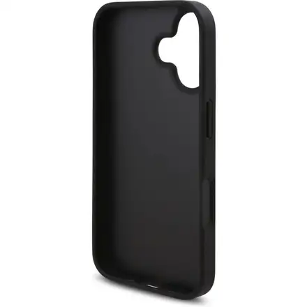 Karl Lagerfeld PU Saffiano Karl and Choupette kryt iPhone 16 čierny