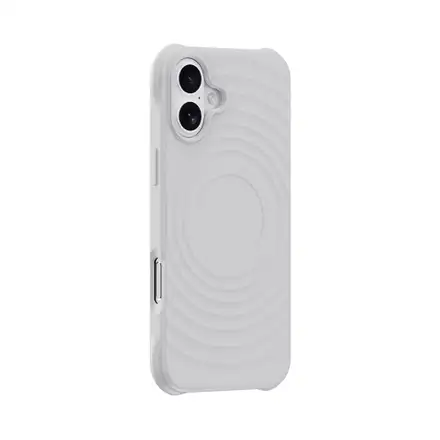 Devia kryt Ripple Magnetic Shockproof TPU Case pre iPhone 16 - White