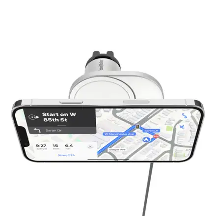 Belkin Boost Charge Pro Magnetic Wireless Car Charger with Qi2 15W - Gray