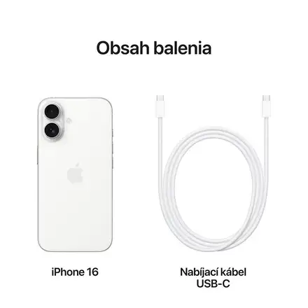 iPhone 16 128 GB biela *Trieda B*