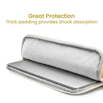 Tomtoc puzdro Lady Sleeve with Pouch pre Macbook Pro/Air 13" - Cheese Yellow