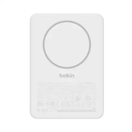 Belkin Boost Charge Slim Magnetic Powerbank 5K - White