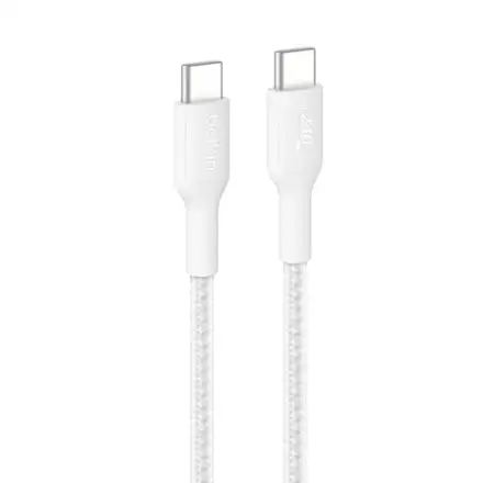 Belkin kábel Boost Charge Pro USB-C to USB-C Braided Cable 240W 1m - White