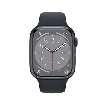 Apple Watch Series 8 GPS 45mm puzdro z temne atramentového hliníka *Použitý s DPH - Trieda C*