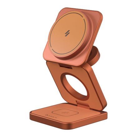 Adam Elements Mag 3 Ultra Qi2 25W 3-in-1 Foldable Charger - Orange
