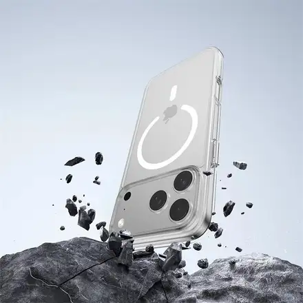 Comma kryt Glass Series Magnetic Case pre iPhone Air - Clear
