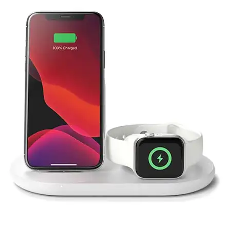 Belkin Boost Charge 3-in-1 Wireless Charger - White