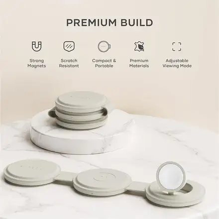 Satechi Qi2 OntheGo 3-in-1 Wireless Charger - Sand