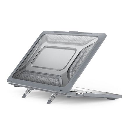 Devia kryt Super Scratch-Proof Hard Jacket pre Macbook Pro 14" M1/M2/M3/M4 - Gray