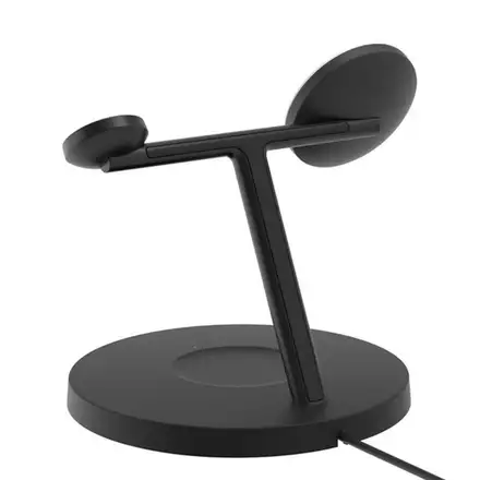 Belkin Boost Charge Pro 3-in-1 Magnetic Wireless Charging Stand with Qi2 15W - Black