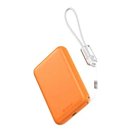 Devia powerbank Ultra12 Magnetic Wireless 10.000 mAh PD 22.5W - Orange