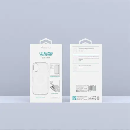 Devia Star Series 3 in 1 iPhone Protector Pack pre iPhone 17