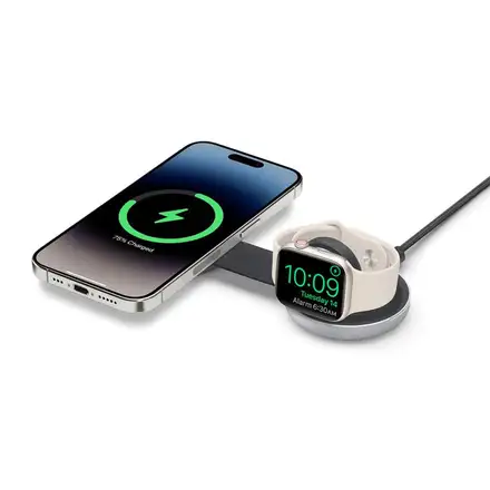 TwelveSouth ButterFly 2-in-1 MagSafe Charger - Silver