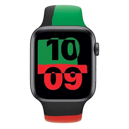 Apple Watch 44mm Black Unity Sport Band - Regular