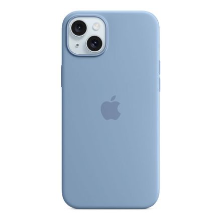 iPhone 15 Plus Silicone Case with MagSafe - Winter Blue