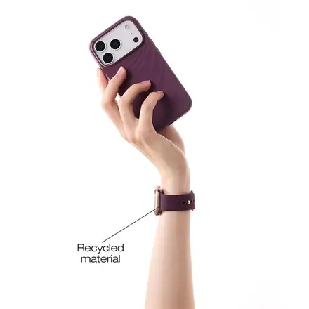 iDeal Soft Swirl Silicone Watch Band 38/40/41/42 S-M Velvet Plum