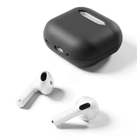 Epico Leather Case Airpods 4/Airpods 4 (ANC) - čierna