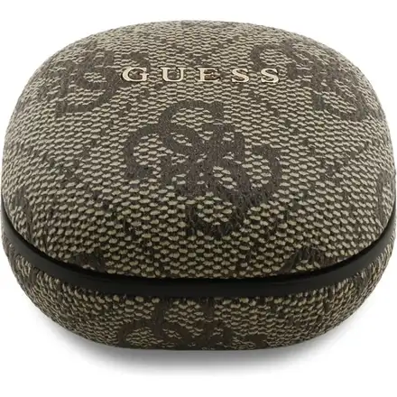 Guess PU 4G Metal Logo ENC TWS Bezdrôtové Slúchadlá hnedé