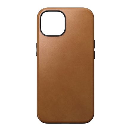 Nomad kryt Modern Leather Case Magsafe pre iPhone 15 - Tan