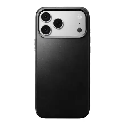 Nomad kryt Traditional Leather Case Magsafe pre iPhone 18 Pro Max - Black
