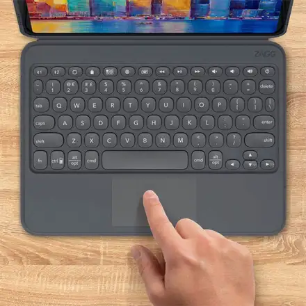 ZAGG klávesnica Pro Keys with Trackpad pre iPad Pro 12.9"/Air 13" M2 2024 EN - Black
