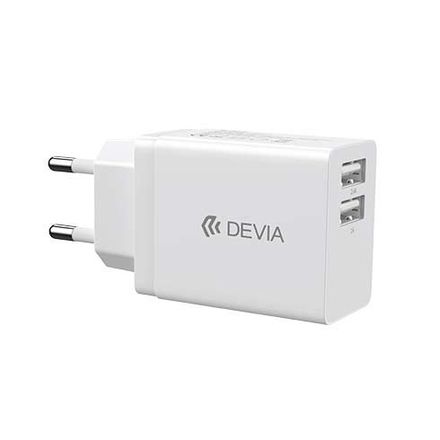Devia sieťová nabíjačka Smart 2.4A 2 ports - White