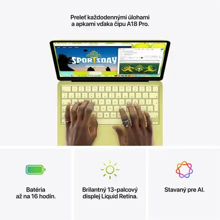 MacBook Neo 13" A18 Pro 6C CPU 5C GPU 8/512 GB indigová SK *Trieda A*