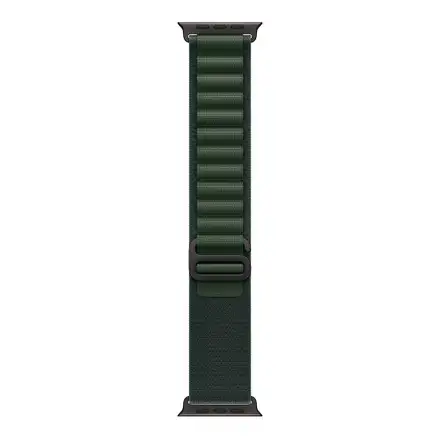 Apple Watch 49mm Dark Green Alpine Loop - Small - Black Titanium Finish