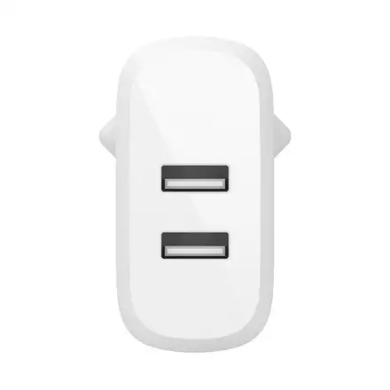 Belkin Boost Charge Dual USB-A Wall Charger 24W + 1m USB/Lightning kábel - White